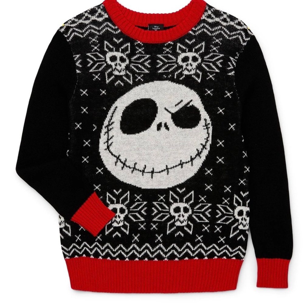 Disney Kids Black Nightmare Before Christmas Knit Sweater